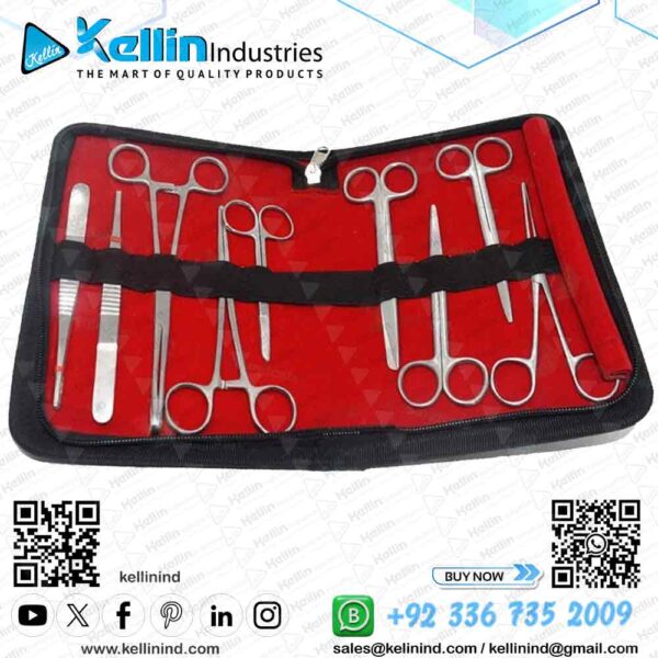 10 Pieces Medical Student Operation Theater OT Dissecting Anatomy Instrument Kit Case Supplier from Pakistan