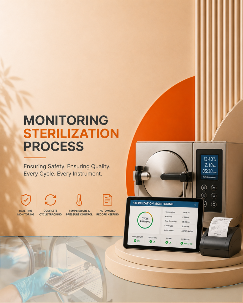 dental instruments sterilization and Monitoring Sterilization Process