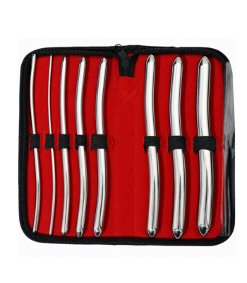 Hegar Sounds Dilators Set Of 8 Pieces 3mm/4mm-17mm/18mm with Carrying Case Set of 8 Pieces Hegar Uterine Dilator Sounds 7.5″ (19.1cm) Double Ended 3mm/4mm – 17mm/18mm with Carrying Case – Premium Quality Stainless Steel Gynecology Surgical Instruments,