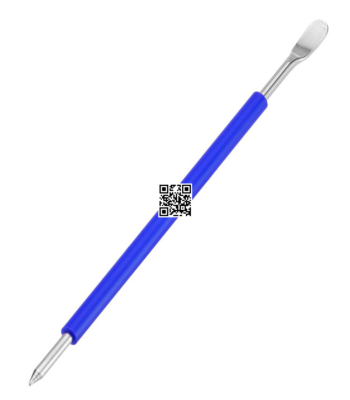 Smart Latte Art Pen Tool with Silicone Finger Grip Blue Precision Tools for Perfect Coffee Art