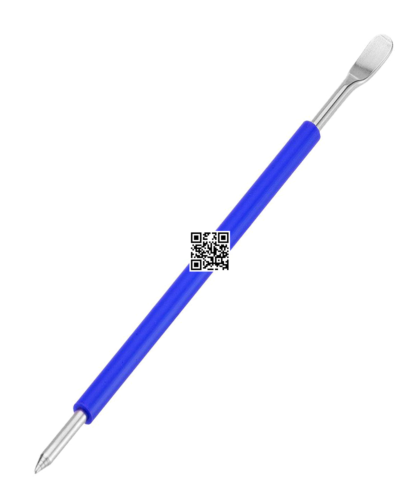 Smart Latte Art Pen Tool with Silicone Finger Grip Blue Precision Tools for Perfect Coffee Art