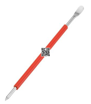 Smart Latte Art Pen Tool with Silicone Finger Grip Red Precision Tools for Perfect Coffee Art