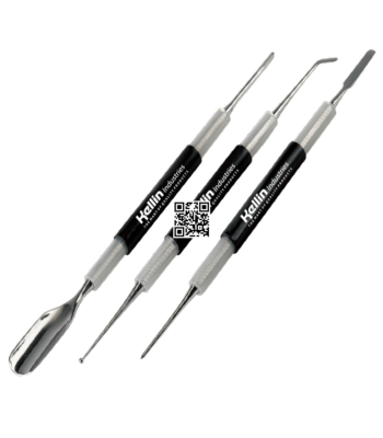Professional Latte Art Set 3 Pieces Double End Stainless Steel Coffee Art Pen with Silicone & Aluminum Handle | Barista Decorating Kit