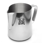 Espresso Milk Jug 350 ml Dull Finish – Stainless Steel Latte Art Milk Frothing Pitcher for Professional Baristas