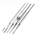 Professional Latte Art Tools Set Of 4 Pieces Single End 1- Spoon  2- Lance  3- Spatula  4- Spike