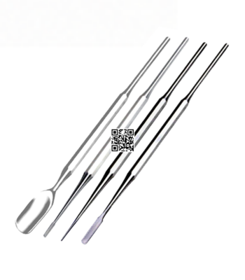 Professional Latte Art Tools Set Of 4 Pieces Single End 1- Spoon  2- Lance  3- Spatula  4- Spike