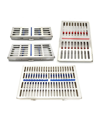 Stainless Steel Sterilization Instrument Cassette Tray – Dental & Surgical Autoclave Cassette (5, 7, 10 & 20 Instruments)