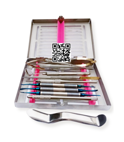 Dental Soft Tissue Surgery Kit – Periodontal & Oral Surgical Instruments Set with Sterilization Cassette