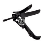 Pederson Vaginal Speculum with Smoke Evacuation Tube – OB/GYN Electrosurgical Instrument (Black Nylon Coated)