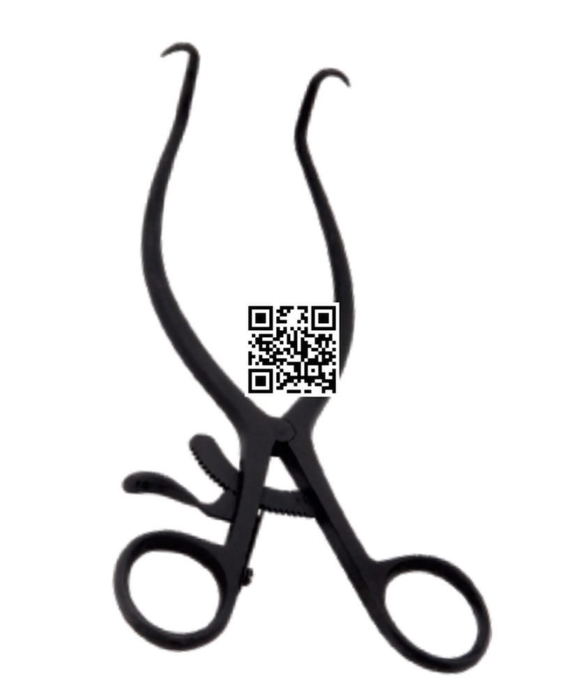 72-12184-00 Rigby Retractor – OB/GYN Electrosurgical Instrument (Black Nylon Coated)