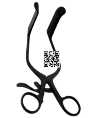 Schroeder Tenaculum Forceps – OB/GYN Electrosurgical Instrument (Black Nylon Coated)