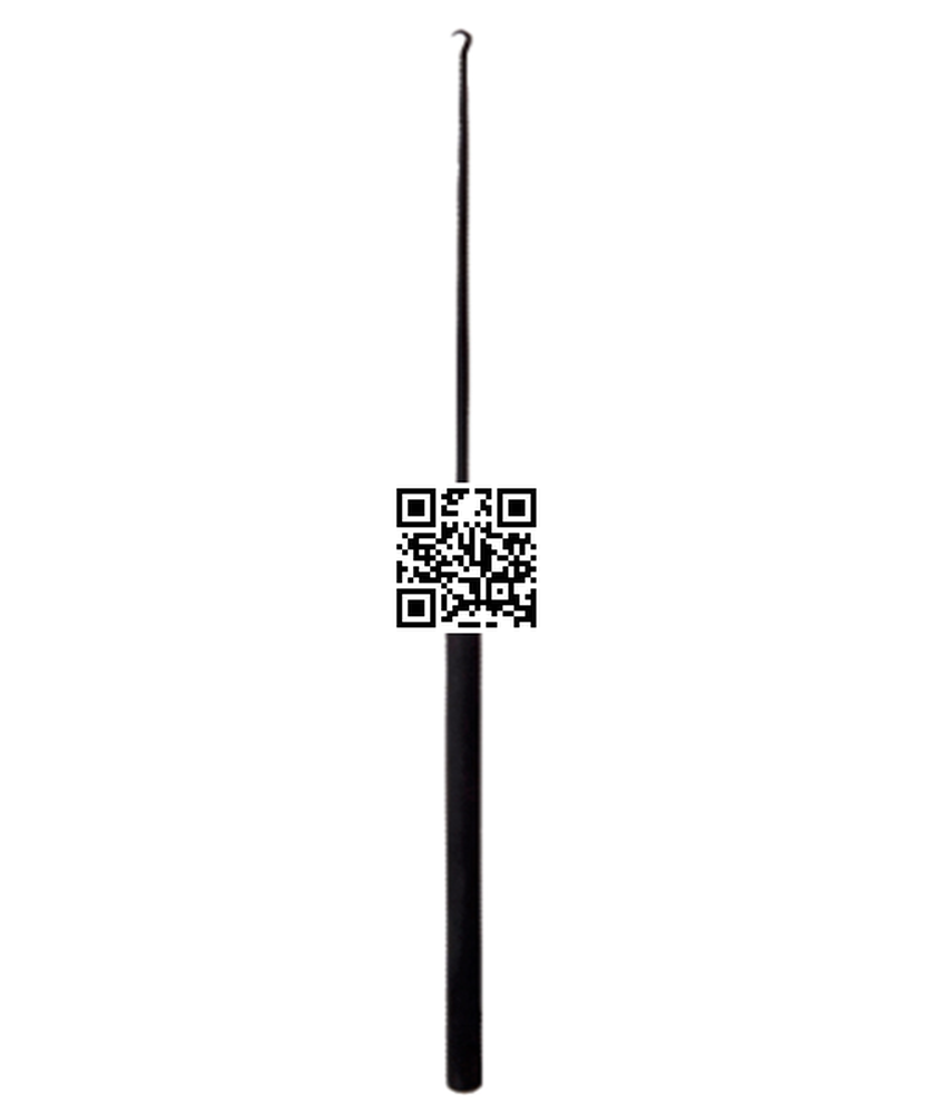 72-12188-00 Iris Hook – OB/GYN Electrosurgical Instrument (Nylon Black Coated)