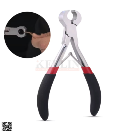 Keratin Bond Cutter Used to cut the bonds of Keratin Hair Extensions - Must Have Multipurpose Hair Extension Tools Packed in Soft Rexene Pouch Pliers Mirror Finished