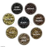 Silicone Lined Micro Beads Rings Link Tip Loop Hair Extensions 4mm, 4.5mm, 5mm