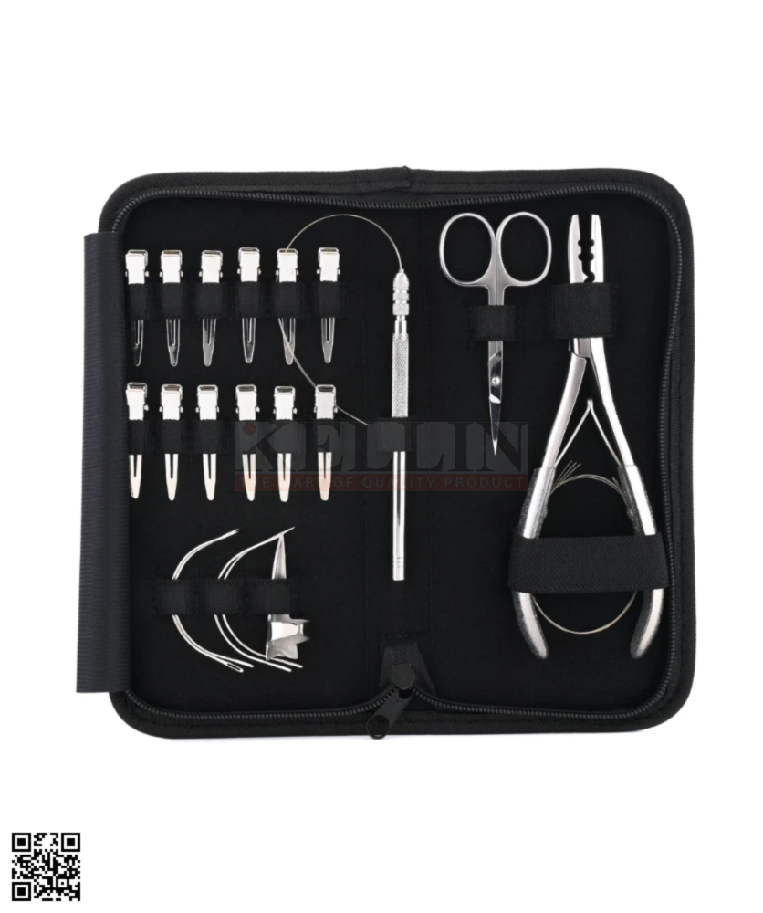 149-11800-00 Hair Extensions Plier Tool Kit 20Pcs Stainless Steel Professional Set