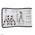 Hair Extension Tool Kit for Micro Link Installation Stainless Steel Pliers Loop Threader Set Mirror Finished