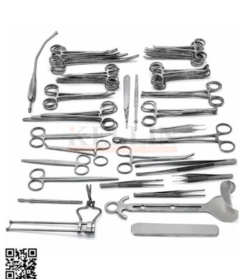 Basic Laparotomy Instruments Set of 81 Pieces Surgical Instruments