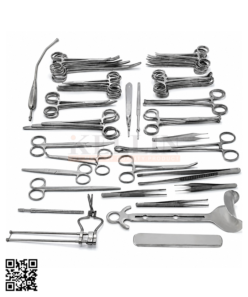 59-60325-00 Basic Laparotomy Instruments Set of 81 Pieces Surgical Instruments