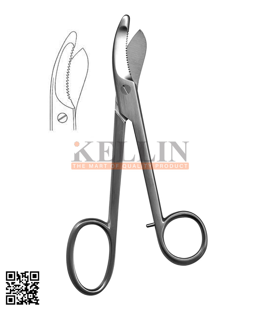 14-02661-24 Bruns Plaster Of Paris Shear Sturdy Dissection Scissors