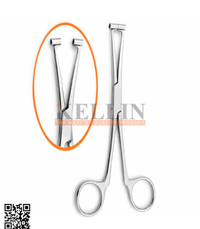Septum Piercing Forceps with Fixed Tapered Double End Guide Tube Body Piercing Jewelry Clamp Plier