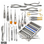 Oral Dental Surgery Extracting Elevators Forceps Instrument Kit Set Of 24 Pieces Dental Implants Instruments