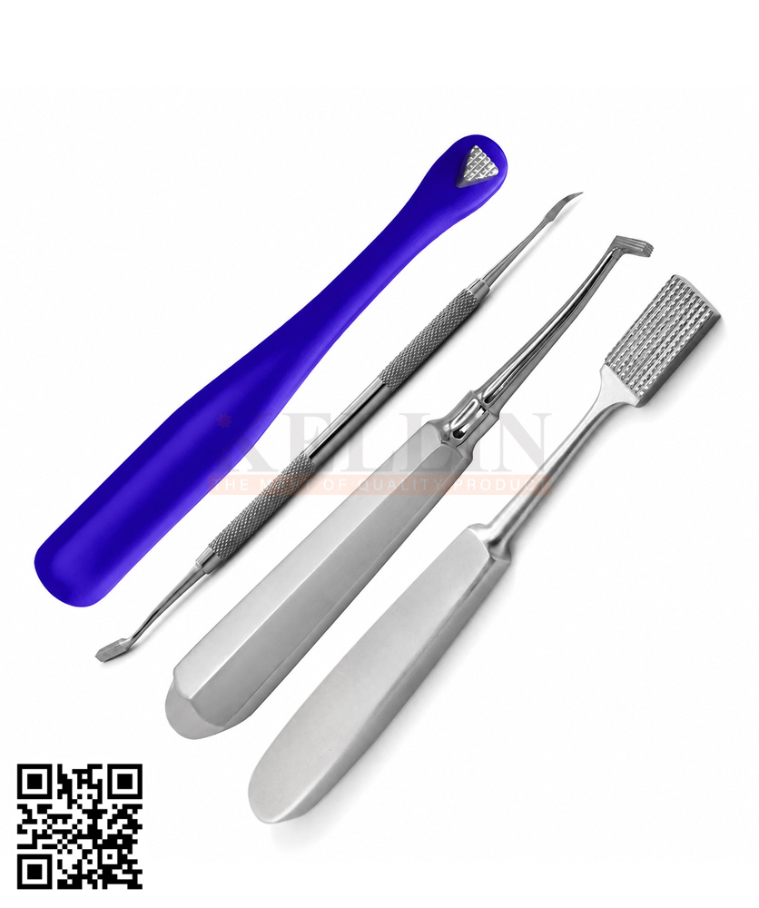 59-00530-00 Orthodontic Tools Kit Dentistry Molar Band Pushers, Setter, Mershon and Scaler Dental Instruments Orthodontics Band Placement Instruments.