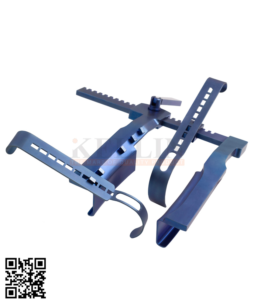 59-17570-00 Titanium Carpentier Mitral Valve Retractor Set Customized Surgical Instruments Sets