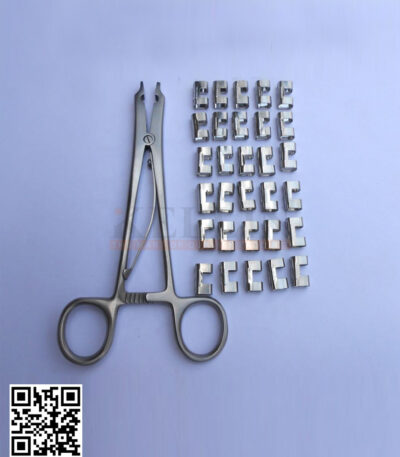 Raney Clip Applying and Removing Forceps With 30 Pieces Clips