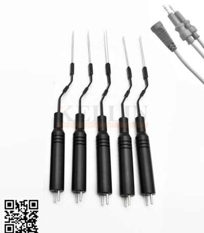 Bi-Turbinate Probe 2 Pin Plug 17.5cm Electrosurgical ENT Surgery Instruments (Teflon Body)