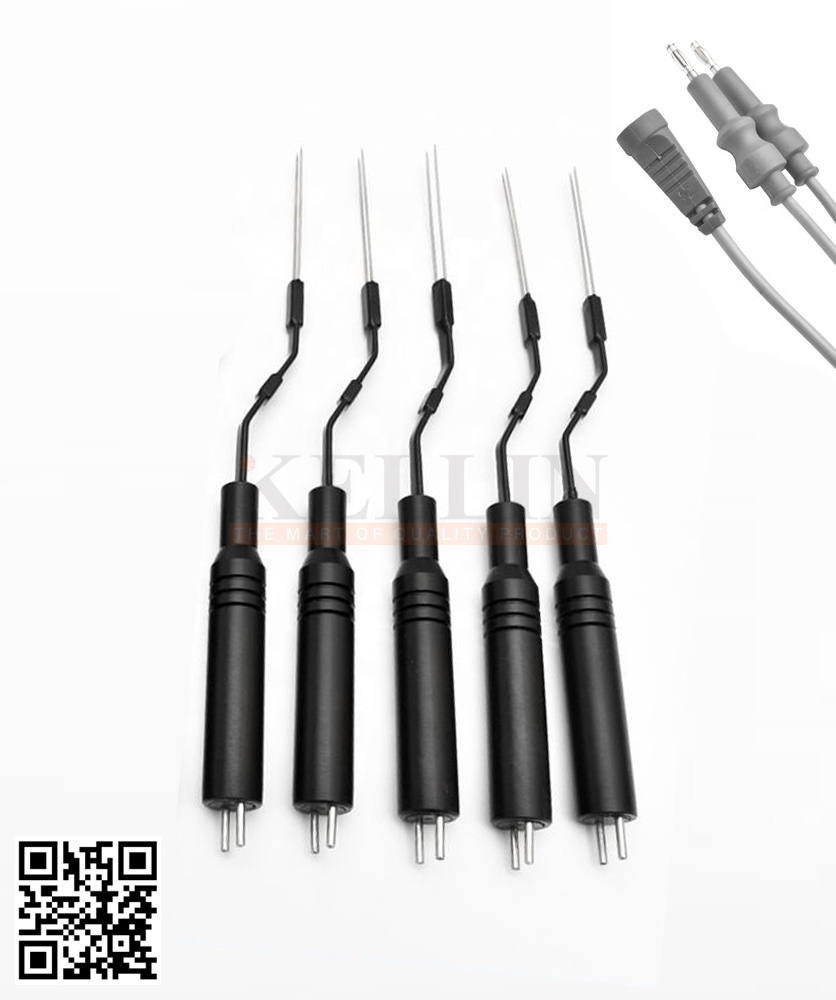 72-15015-00 Bi-Turbinate Probe 2 Pin Plug 17.5cm Electrosurgical ENT Surgery Instruments (Teflon Body)