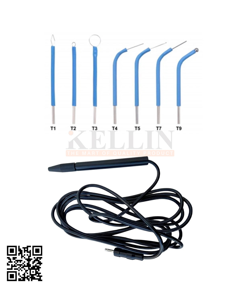 72-15050-00 Ellman Surgitron Handpiece With 7 Electrode, Dental Standard Electrodes Set Of Reusable 1/16” shaft size