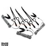 Non-Stick Bipolar Artery Vessel Sealer Forceps, 16 cm / 19 cm / 22 cm, with 3 m Silicone Cable, 4 mm 2-Pin Connector non-stick bipolar artery vessel sealer forceps in 16 cm, 19 cm, and 22 cm lengths, supplied with a 3-meter silicone cable and 4 mm 2-pin connector for compatible electrosurgical systems.