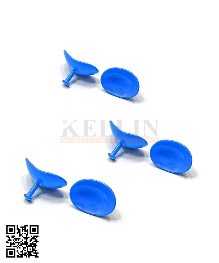 72-18550-26 Corneal Eye Shield with Electro Coating – S, L & XL, Laser Eye Protector Set of 6 Pieces Kellin Industries